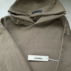 Essentials Fear of God Relaxed Hoodie - Brand New Men’s Medium Wood